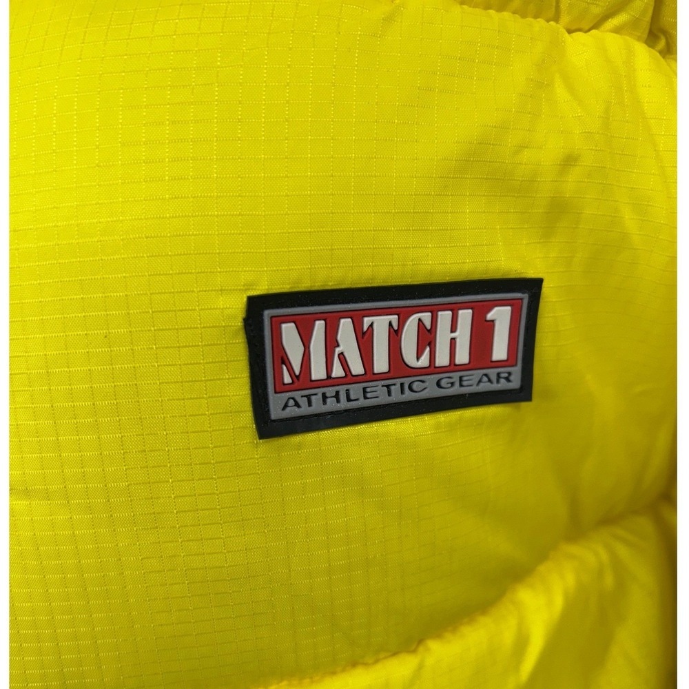 Vintage Match 1 Puffer Jacket Bright Yellow Winter Warm Size XL‎ Rugged NEW - Picture 4 of 10